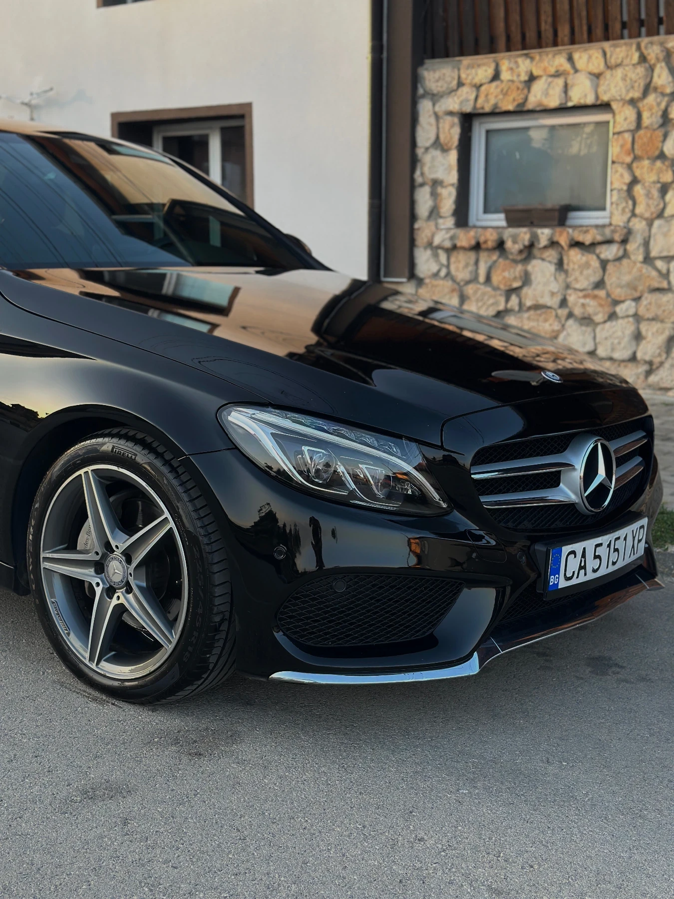 Mercedes-Benz C 220 AMG Line * Реални км , снимка 5 - Автомобили и джипове - 56132042