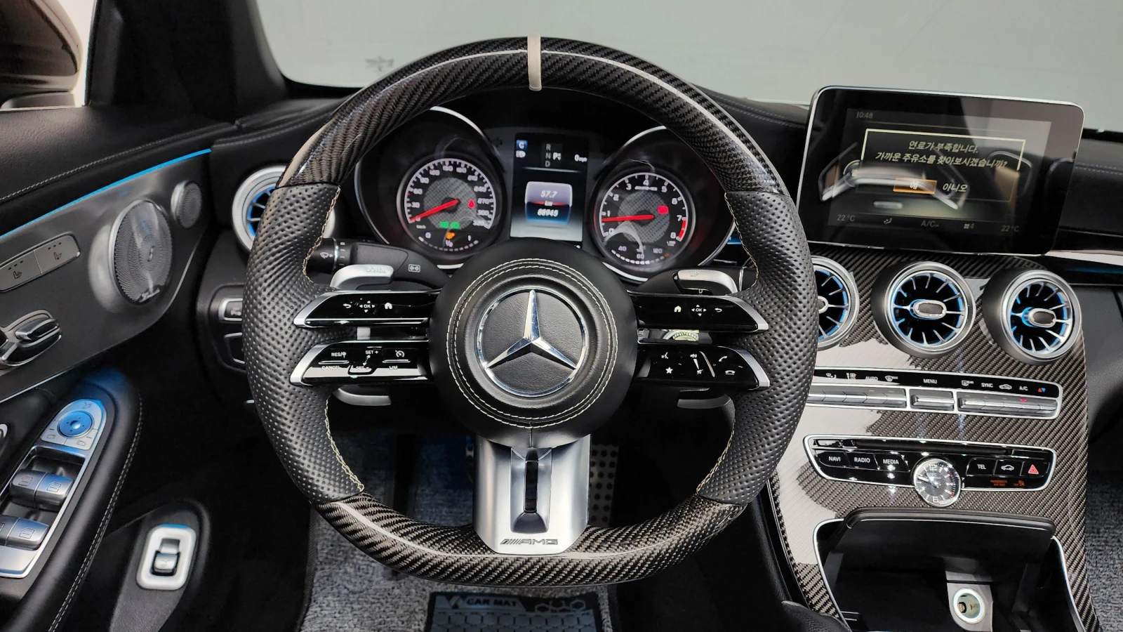 Mercedes-Benz C 63 AMG 360* HUD* BLIND SPOT* КРАЙНА ЦЕНА, снимка 12 - Автомобили и джипове - 55243487