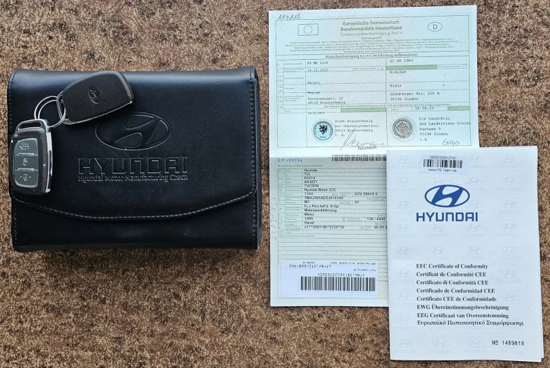 Hyundai Tucson 2.0 CRDI 4WD 185к.с. Keyless Панорама, снимка 15 - Автомобили и джипове - 53343140