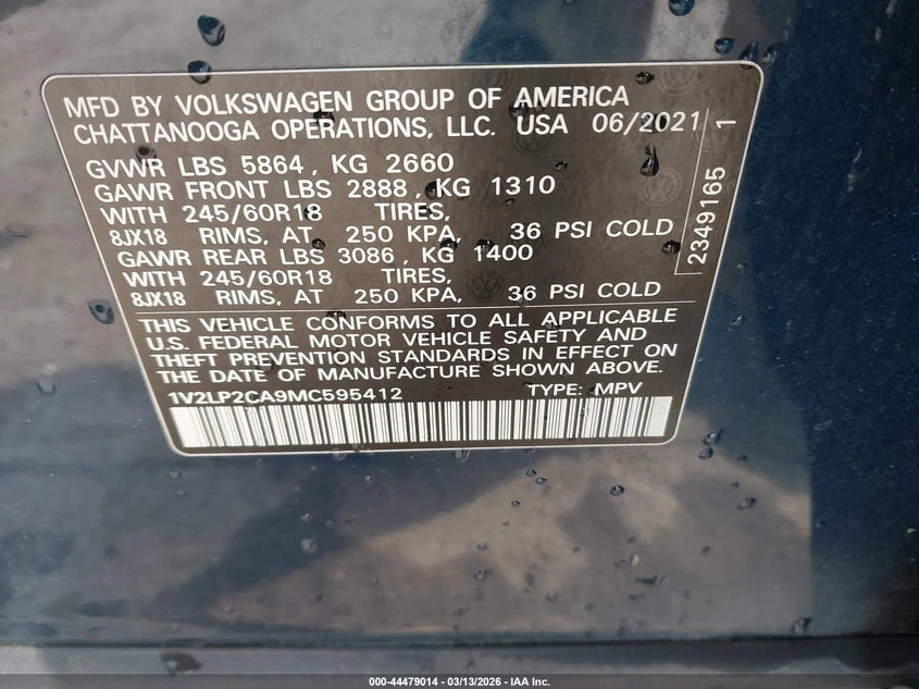 VW Atlas 2.0l Volkswagen 2.0T Se, снимка 9 - Автомобили и джипове - 54141648