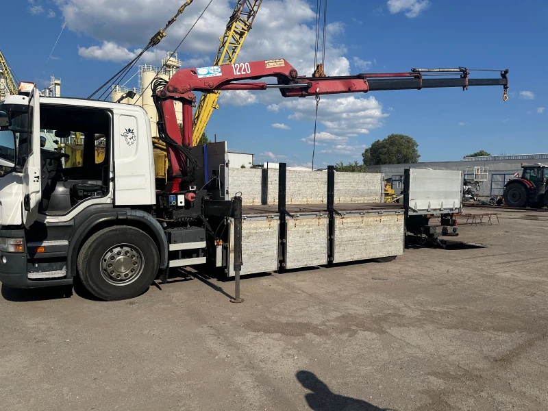 Scania P 230 Кран и падащ борд