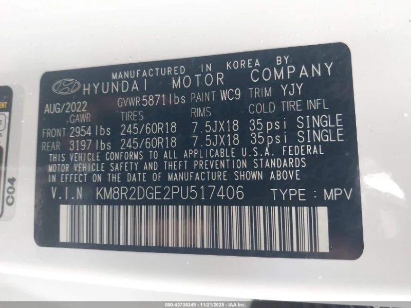 Hyundai Palisade 3.8l Sel, снимка 9 - Автомобили и джипове - 53237450