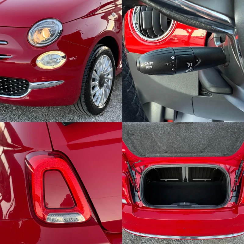 Fiat 500 Cabrio, 1.2i, EURO 6B! * 87 000км* K.T.E.O. OK!, снимка 17 - Автомобили и джипове - 49404469