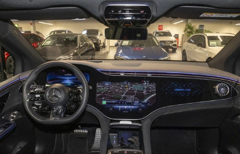 Mercedes-Benz EQE 43 SUV/AMG/4MATIC/HYPERSCREEN/BURM/PANO/CARBON/, снимка 9 - Автомобили и джипове - 52084326