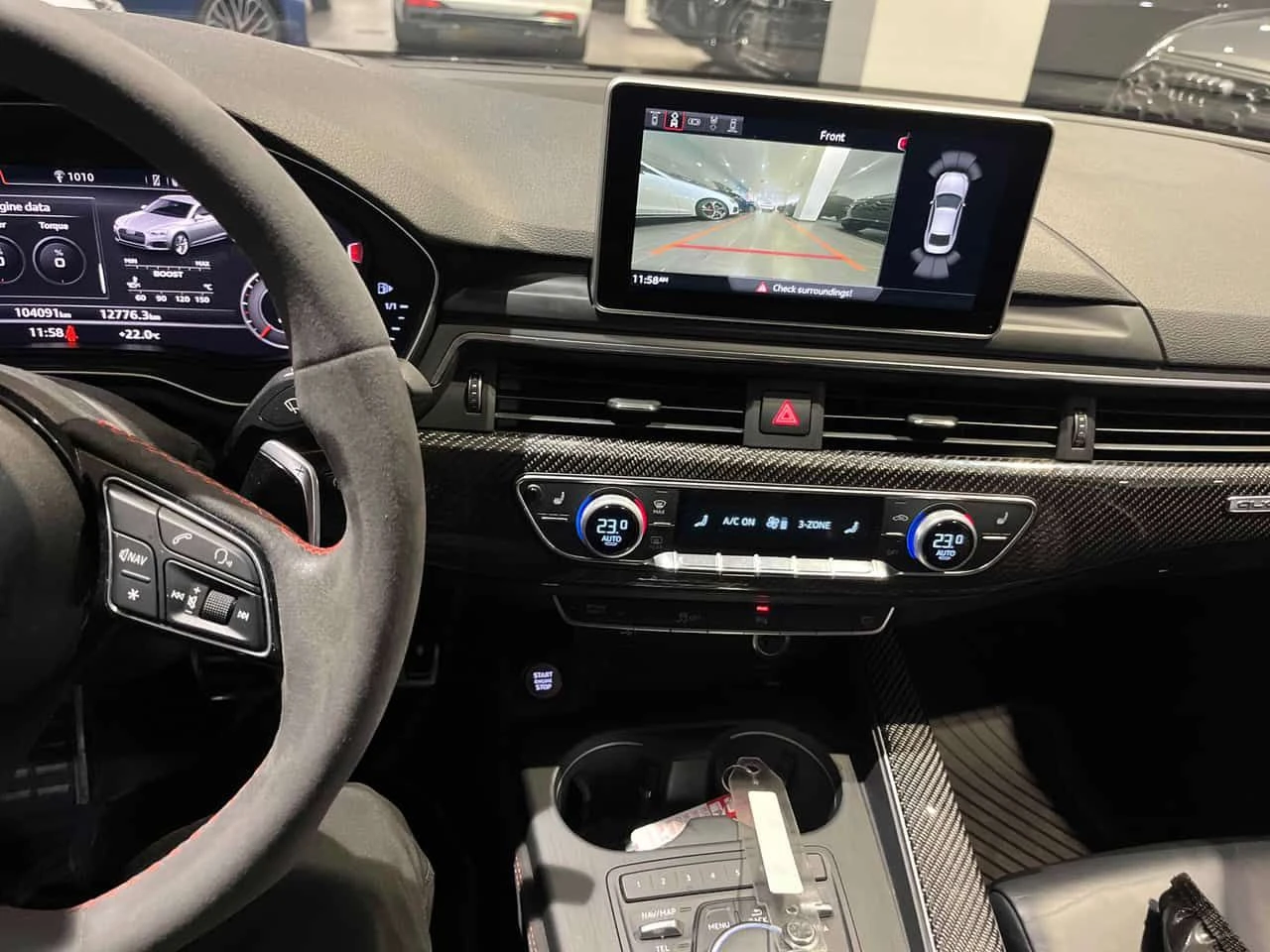 Audi Coupe * 2.9 TFSI * ДИСТРОНИК* 360 КАМЕРА* КАРБОН* , снимка 9 - Автомобили и джипове - 55218756