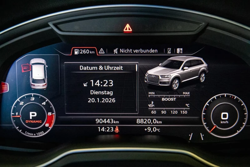 Audi SQ7 4.0TDI/435HP/7S/PANO/MATRIX/BOSE/360/HUD/MEMO/796g, снимка 11 - Автомобили и джипове - 53523161