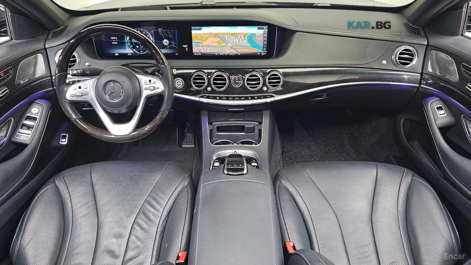 Mercedes-Benz S 450 4MATIC / LONG / TV / ОБДУХ / МАСАЖИ / DISTRONIC , снимка 7 - Автомобили и джипове - 54891940