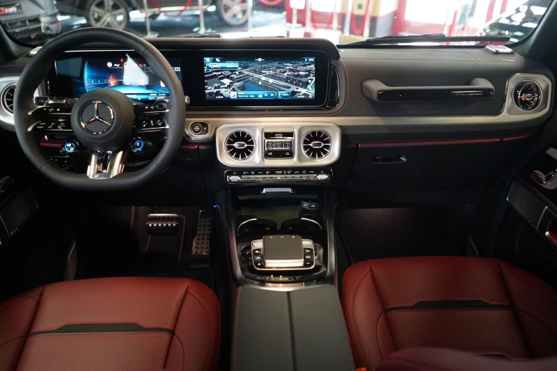 Mercedes-Benz G 63 AMG FACELIFT/EXCLUSIV/BURM/360/DISTRONIC/22/, снимка 14 - Автомобили и джипове - 47364832