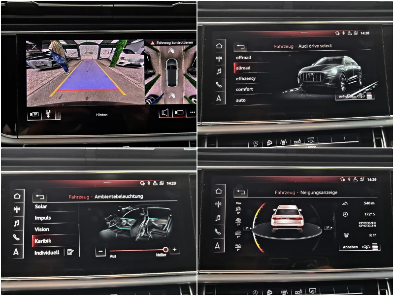 Audi Q8 ! SQ8/MATRIX/S-LINE/DISTR/3DCAM/ВАКУМ/PANO/ПОДГP/L, снимка 14 - Автомобили и джипове - 52009673