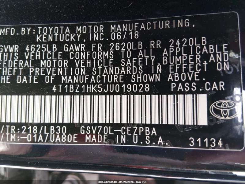 Toyota Camry 3.5l Xse V6, снимка 9 - Автомобили и джипове - 53597919