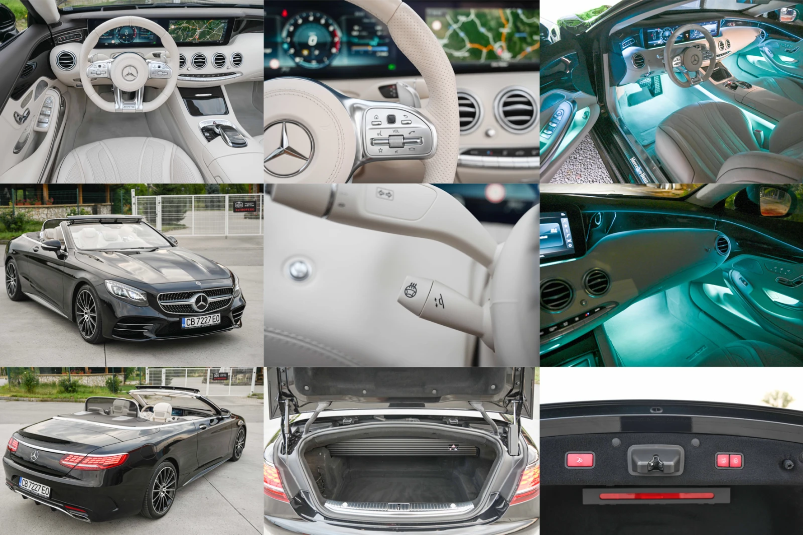 Mercedes-Benz S 560 AMG-Line* Swarovski* Burmester* 360* Full, снимка 11 - Автомобили и джипове - 55986809