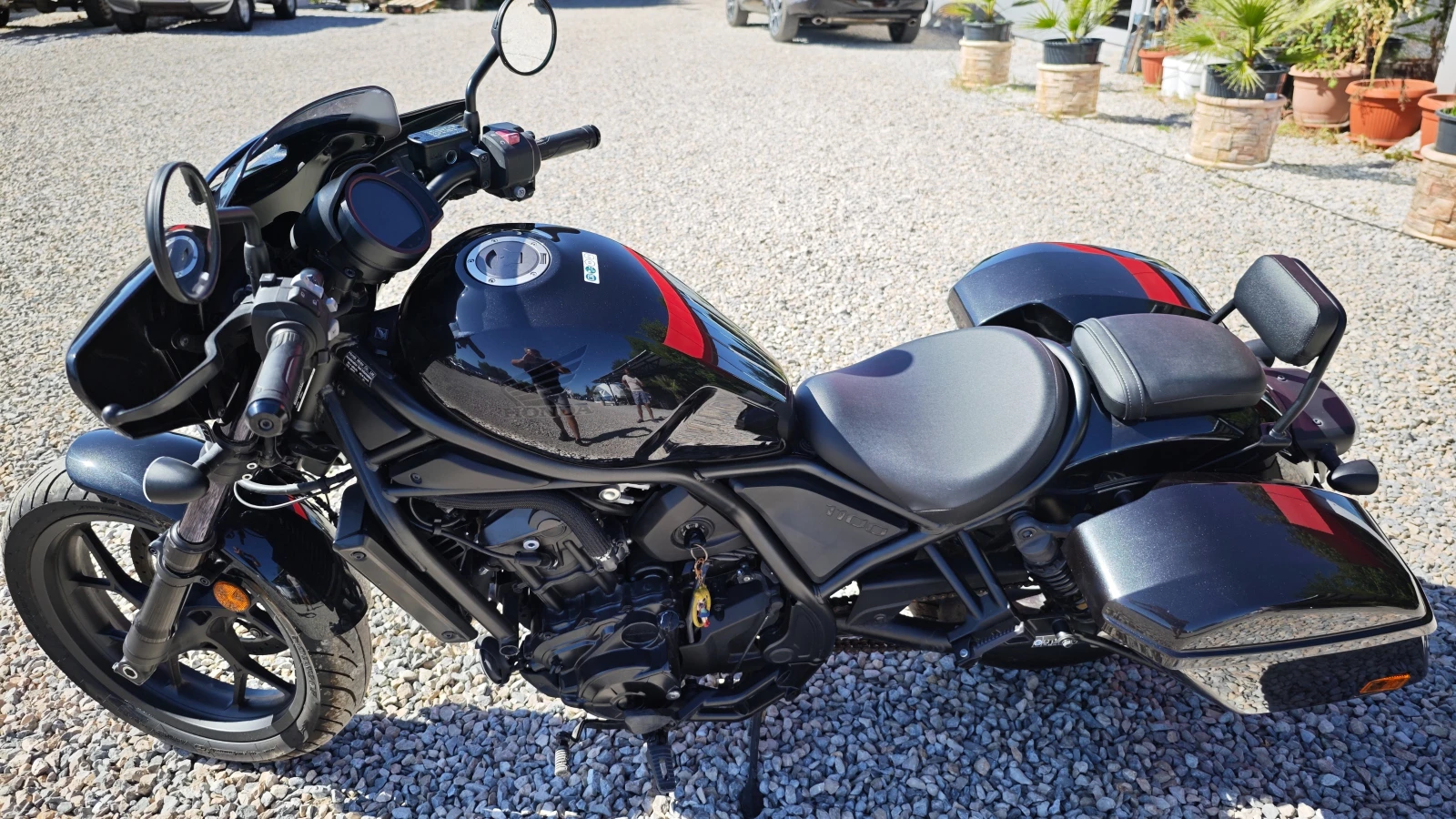 Honda Rebel НЕРАЗЛИЧИМ ОТ НОВ 7214км 1100куб ЧОПЪР, снимка 16 - Мотоциклети и мототехника - 56005249
