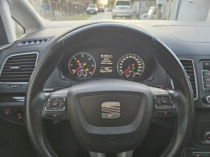 Seat Alhambra 2.0 автомат 140 кс DSG 7 места, снимка 14 - Автомобили и джипове - 48002627