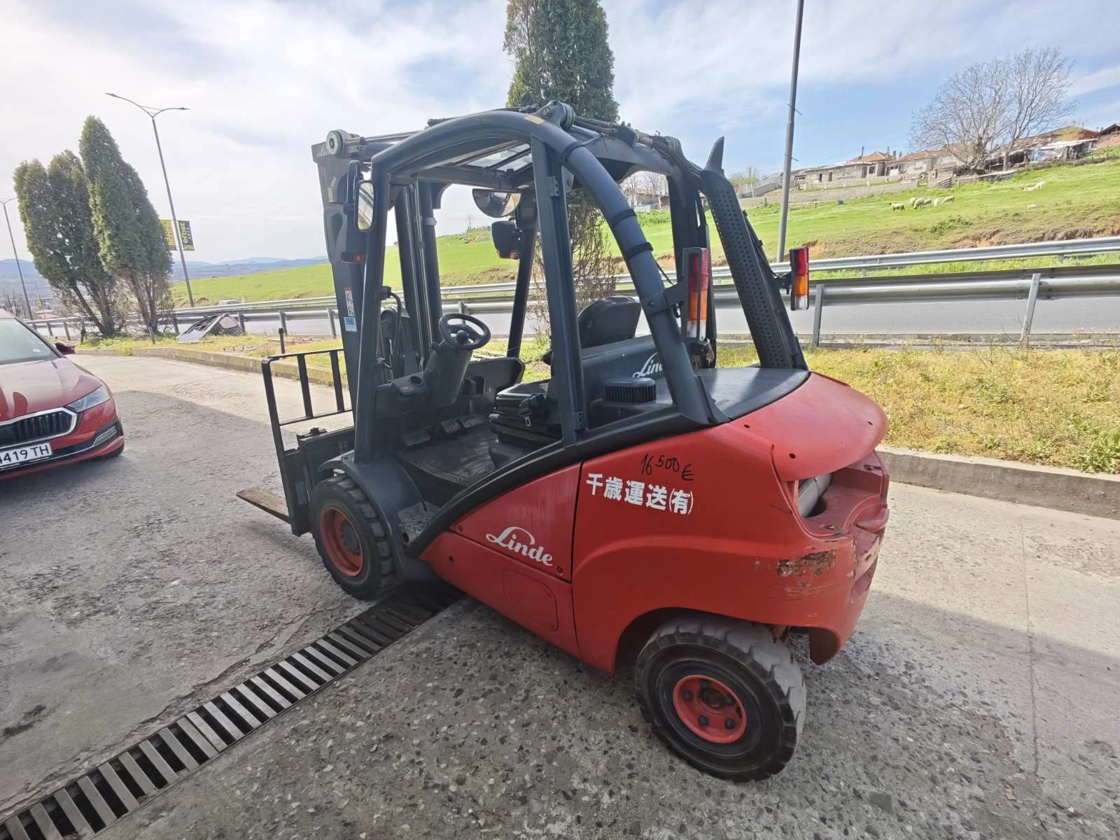 Мотокар Linde H35  1, 9  VW ДВИГАТЕЛ, снимка 13 - Индустриална техника - 54224946