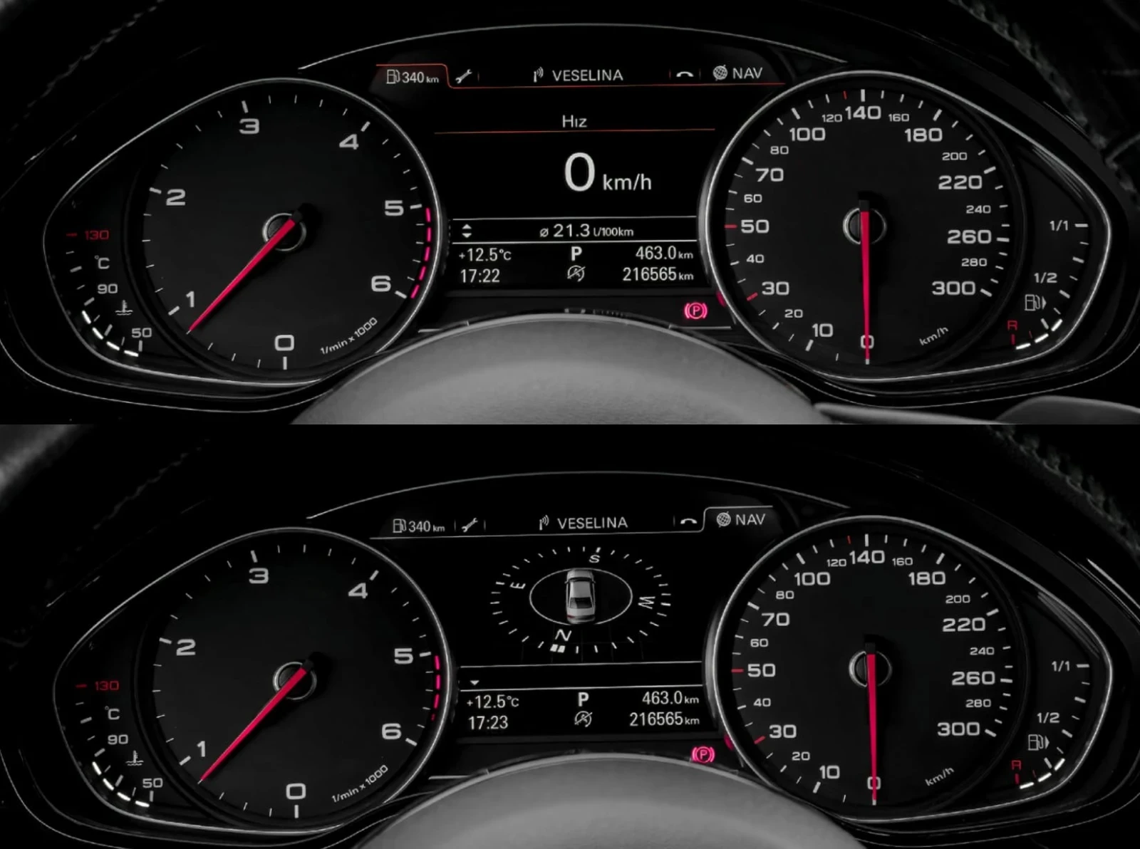 Audi A8 3.0TDI 262к.сMATRIX/KylessGO/ KAMERA/ШИБЕДАХ/BOSE/, снимка 14 - Автомобили и джипове - 54202345