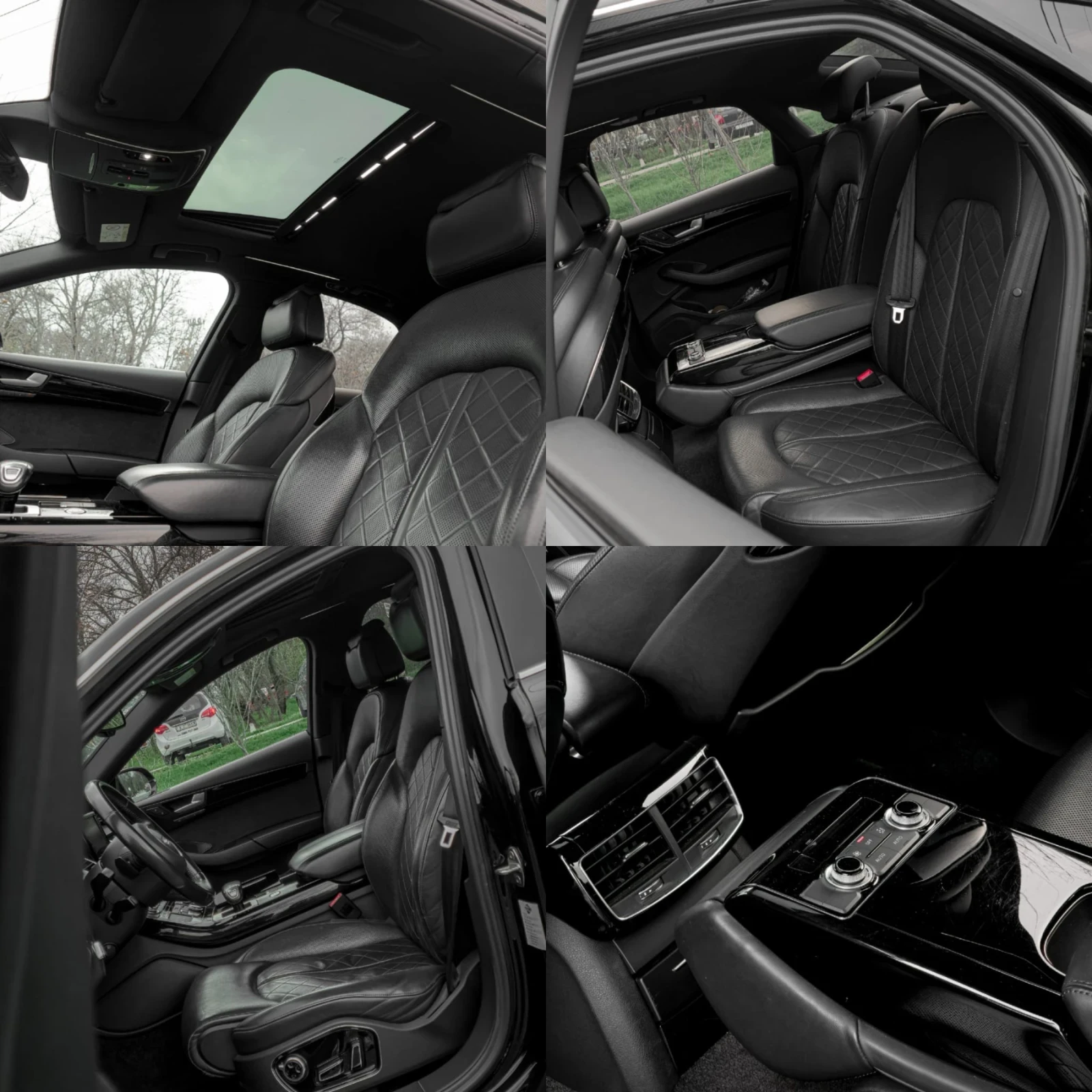 Audi A8 3.0TDI 262к.сMATRIX/KylessGO/ KAMERA/ШИБЕДАХ/BOSE/, снимка 9 - Автомобили и джипове - 54202345