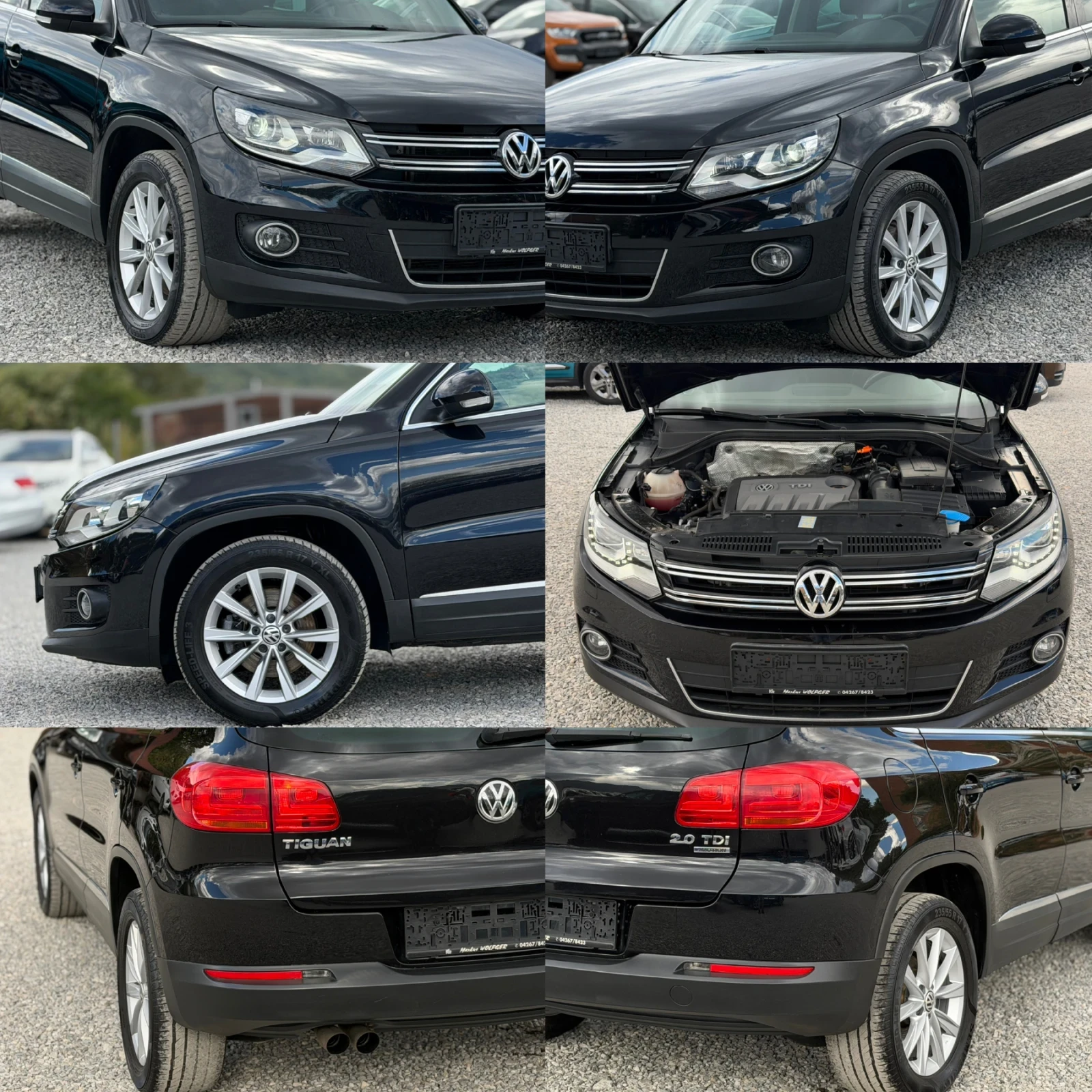 VW Tiguan 2.0TDi 140к.с 4-Motion Face-Lift Панорама, снимка 9 - Автомобили и джипове - 56191267