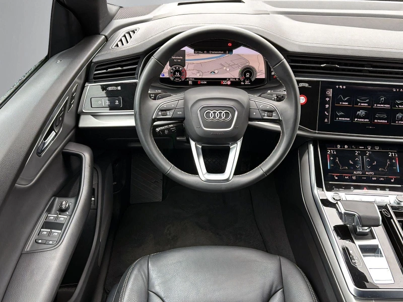 Audi Q8 55 TFSI QUATTRO S-LINE HEAD UP 360, снимка 10 - Автомобили и джипове - 52566443