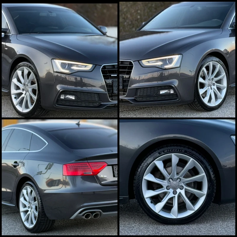 Audi A5 SportBack 2.0TDi 190к.с * 3хS-Line* * Quattro* , снимка 9 - Автомобили и джипове - 48357786