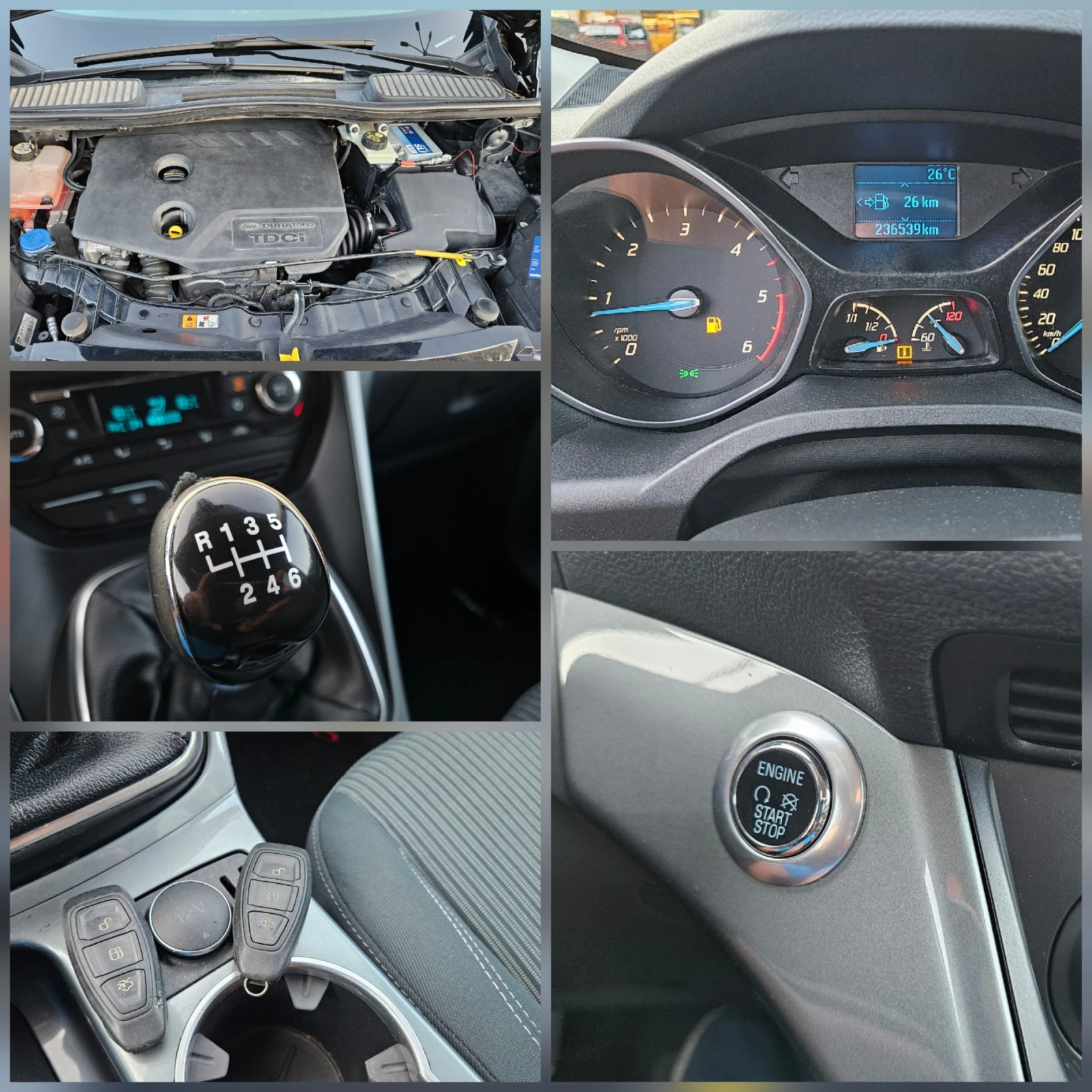 Ford C-max 1.6 Hdi TITANIUM/KLIMATRONIK6skorosti, снимка 16 - Автомобили и джипове - 55697613