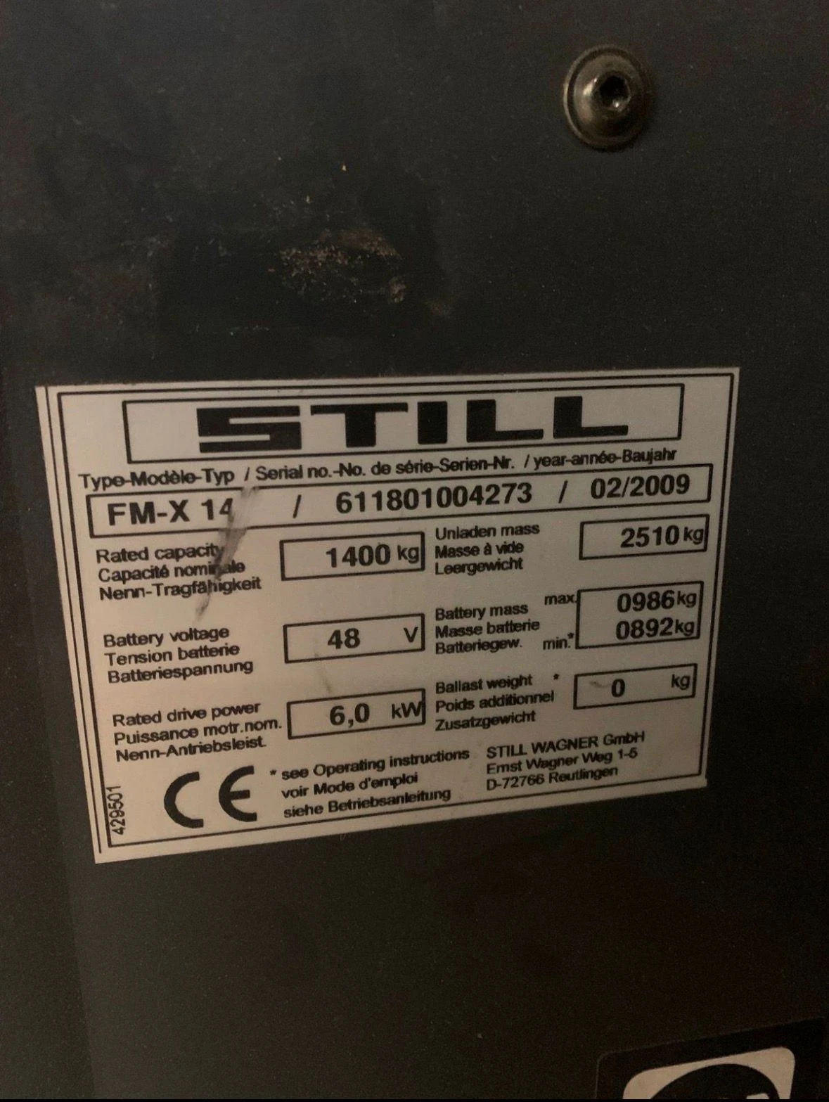 Електрокар Still, снимка 5 - Индустриална техника - 53745687