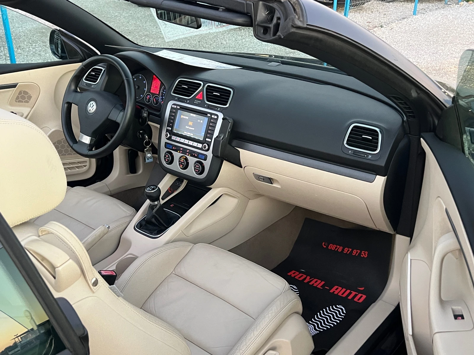 VW Eos ЛИЗИНГ-КОЖА-НАВИ-ДИЗЕЛ-ТОП, снимка 9 - Автомобили и джипове - 55963587