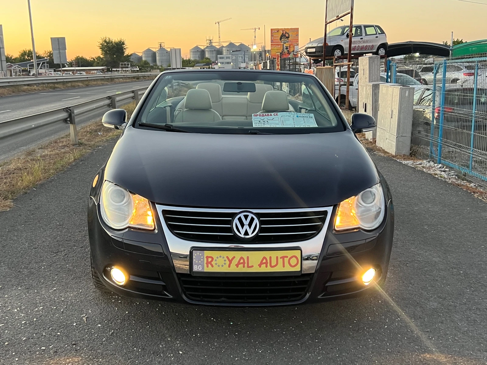VW Eos ЛИЗИНГ-КОЖА-НАВИ-ДИЗЕЛ-ТОП, снимка 2 - Автомобили и джипове - 55963587
