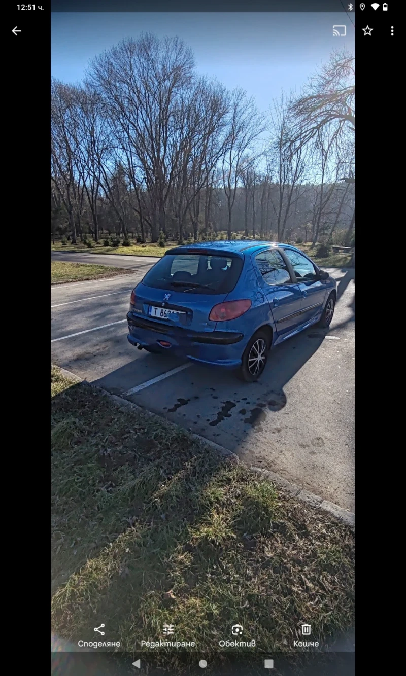 Peugeot 206, снимка 4 - Автомобили и джипове - 49113282