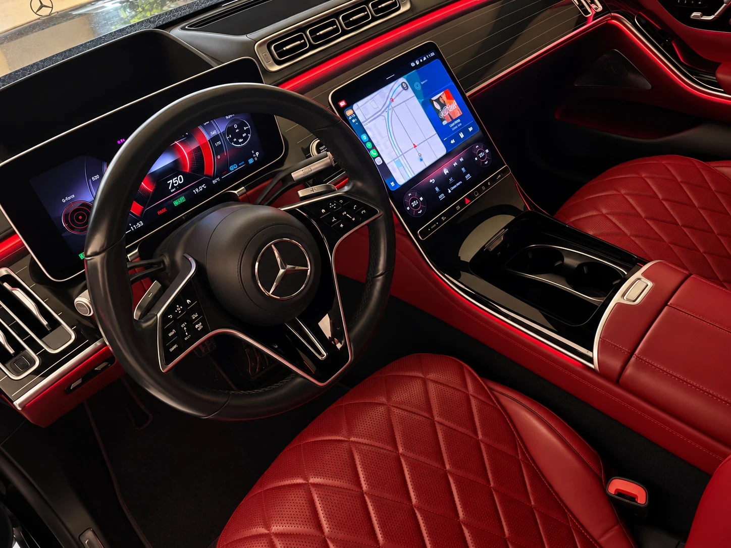Mercedes-Benz S 580 AMG/3D/RED CARMINE, снимка 5 - Автомобили и джипове - 55978664