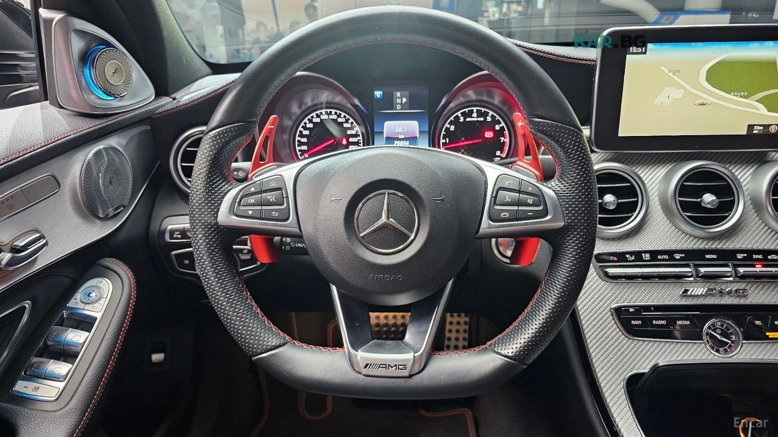 Mercedes-Benz C 43 AMG 4MATIC* HUD* КОЖА* НАВИ* ПАНО, снимка 13 - Автомобили и джипове - 55180852