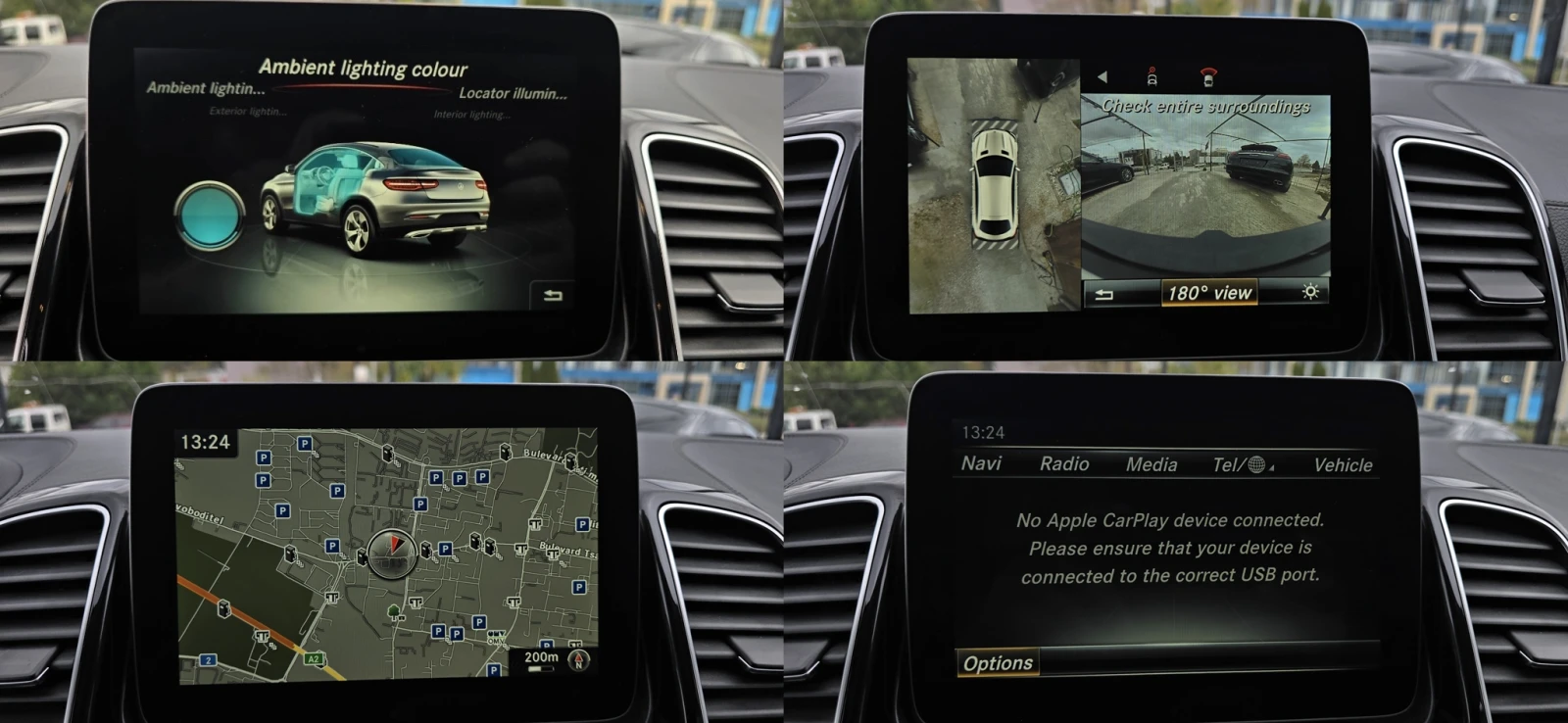 Mercedes-Benz GLE 350 9G* 360CAM* COUPE* WHITE-PEARL* AMG-PACK | Mobile.bg   16