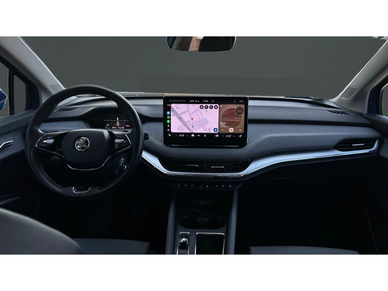 Skoda Enyaq iV80 ТЕРМОПОМПА, Месечна вноска от 399  , снимка 13 - Автомобили и джипове - 53754500