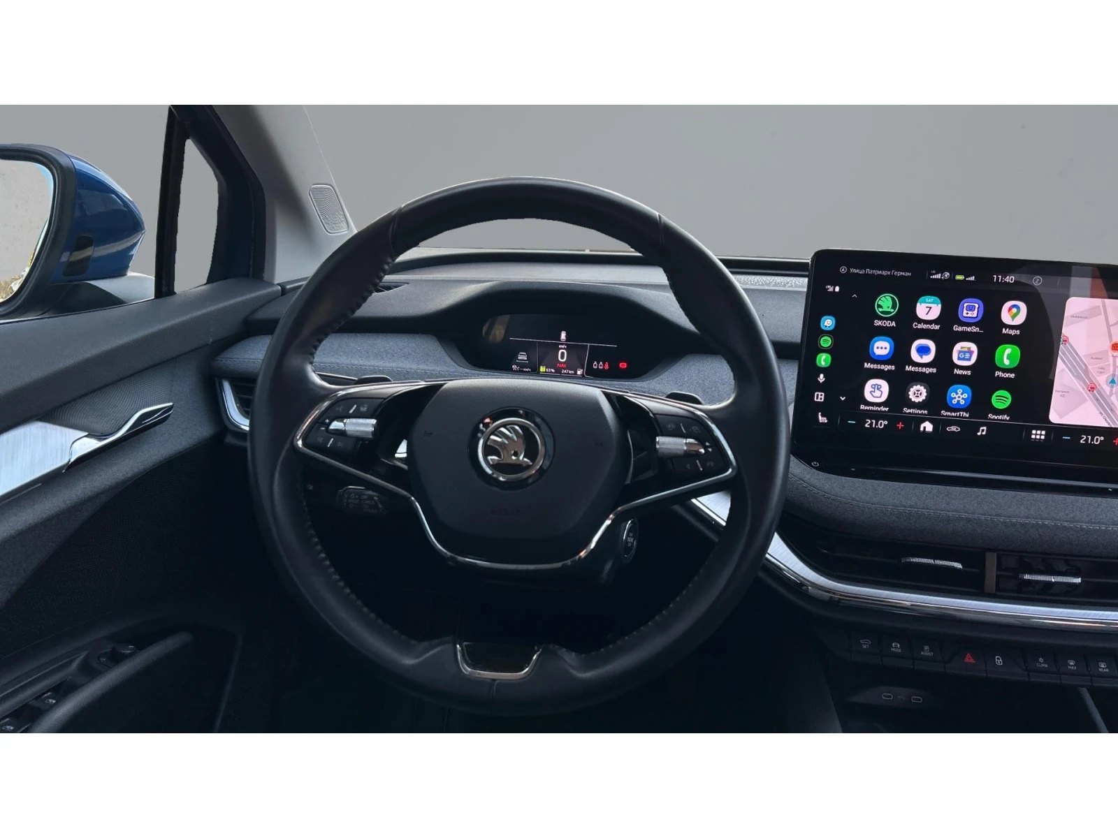 Skoda Enyaq iV80 ТЕРМОПОМПА, Месечна вноска от 399  , снимка 14 - Автомобили и джипове - 53754500