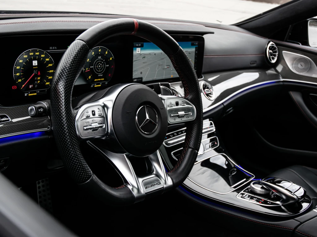 Mercedes-Benz CLS 53 AMG ОБДУХ / BURMESTER / DESIGNO GREY MAGNO / DISTRONIC, снимка 10 - Автомобили и джипове - 55949689
