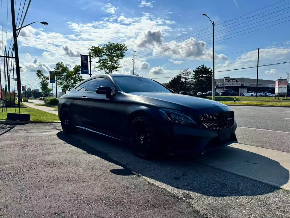 Mercedes-Benz C 300 * COUPE * BLACK MATTE * SPORT PACKAGE * PANO * , снимка 2 - Автомобили и джипове - 55221805