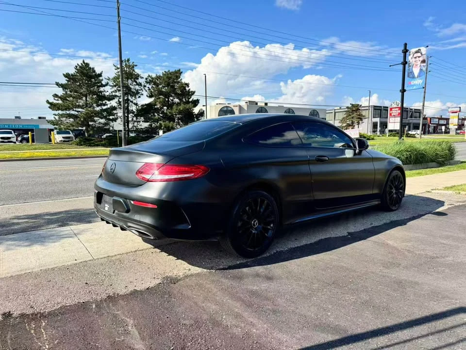 Mercedes-Benz C 300 * COUPE * BLACK MATTE * SPORT PACKAGE * PANO * , снимка 4 - Автомобили и джипове - 55221805