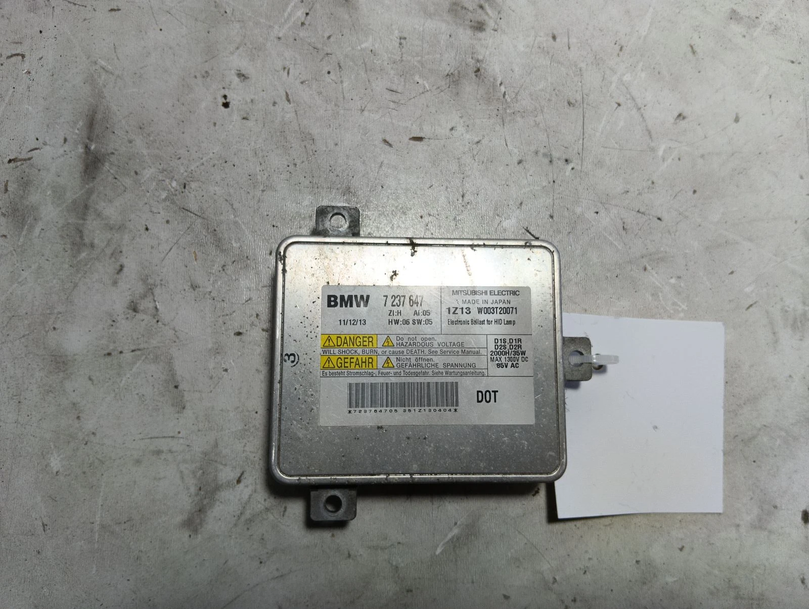 баласт ксенон 7237647 BMW 520