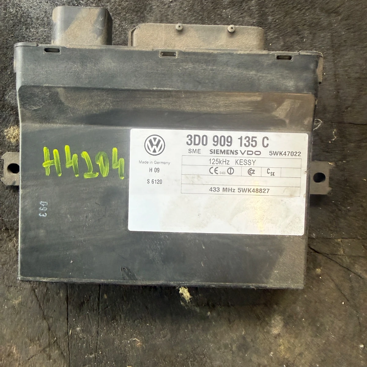 Kessy модул управление на безключово отключване за VW Touareg VW Phaeton 3D09091
