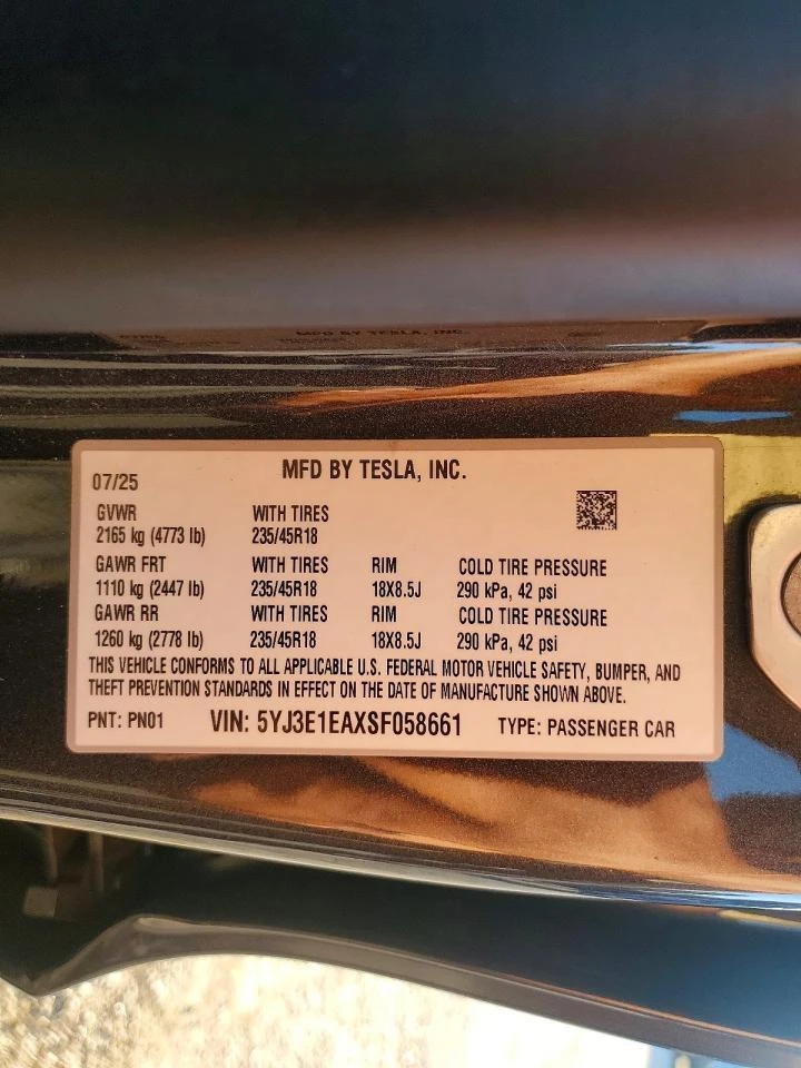 Tesla Model 3, снимка 12 - Автомобили и джипове - 54664142
