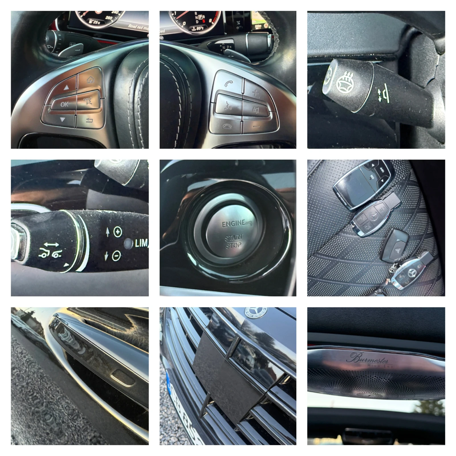 Mercedes-Benz S 500 4MATIC/designo/360/Burmester/Full Led/Панорама/EU6, снимка 15 - Автомобили и джипове - 54445545