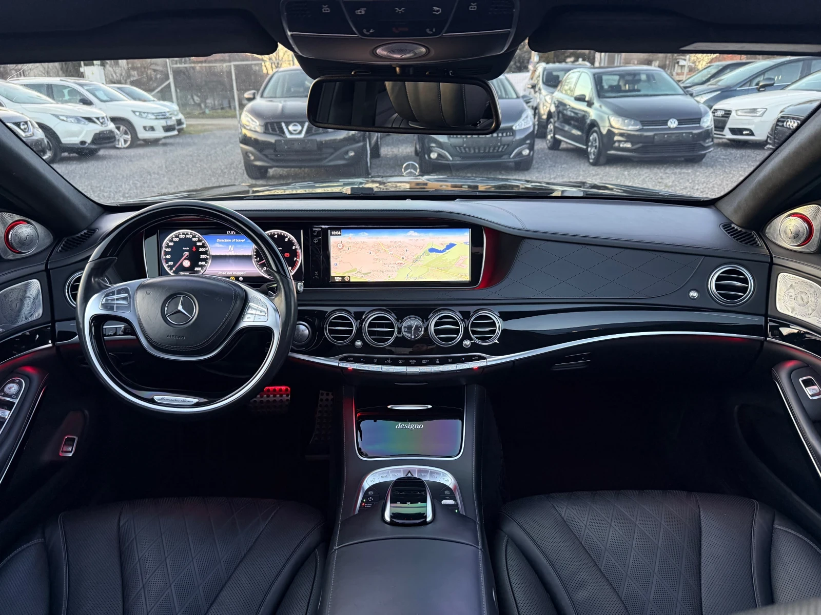 Mercedes-Benz S 500 4MATIC/designo/360/Burmester/Full Led/Панорама/EU6, снимка 9 - Автомобили и джипове - 54445545