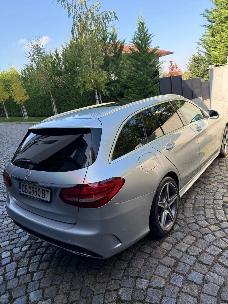 Mercedes-Benz C 250 4 MATIC, AMG Line, BURMESTER, LEDER, PANORAMA, Kam, снимка 6 - Автомобили и джипове - 52771535
