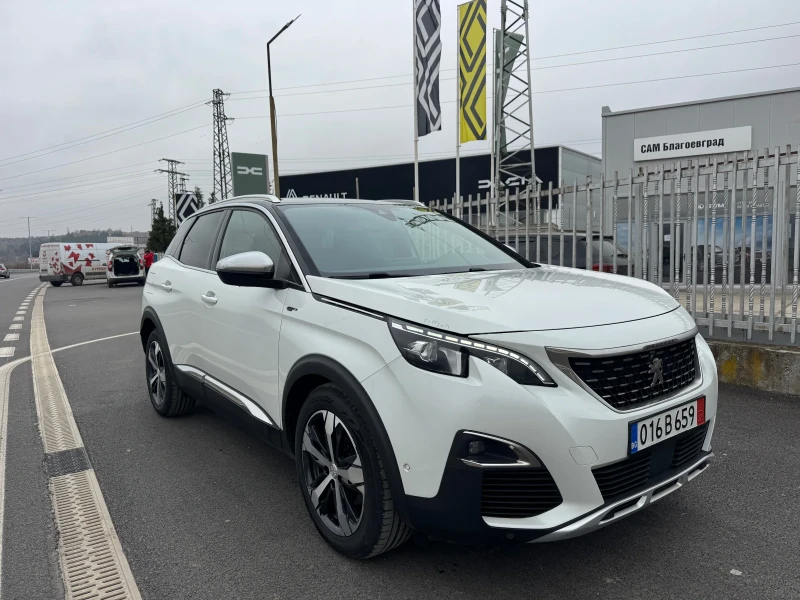 Peugeot 3008 2.0Bluehdi GT Line Панорама Масаж Бяла перла, снимка 3 - Автомобили и джипове - 52875126
