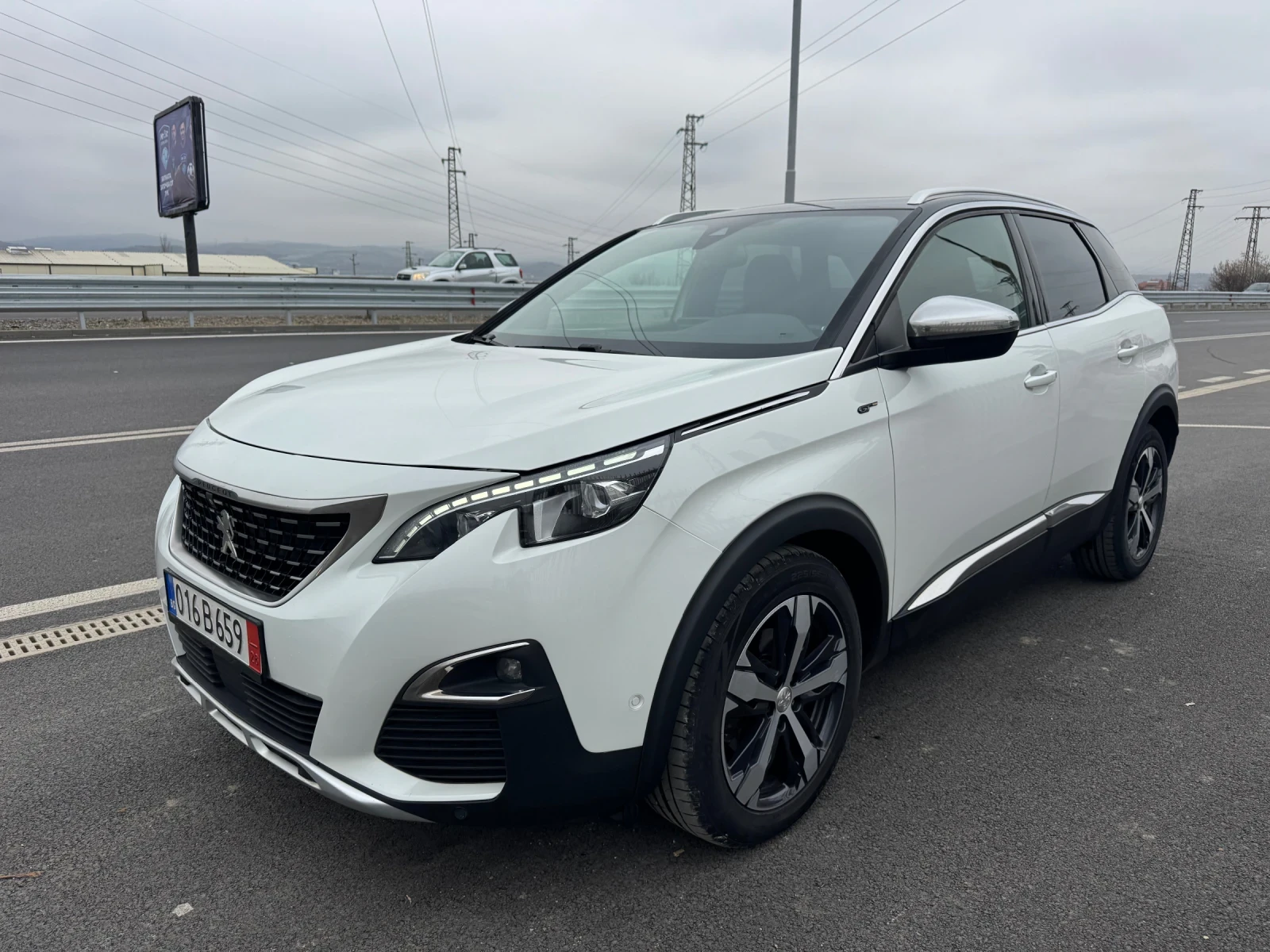 Peugeot 3008 2.0Bluehdi GT Line Панорама Масаж Бяла перла, снимка 1