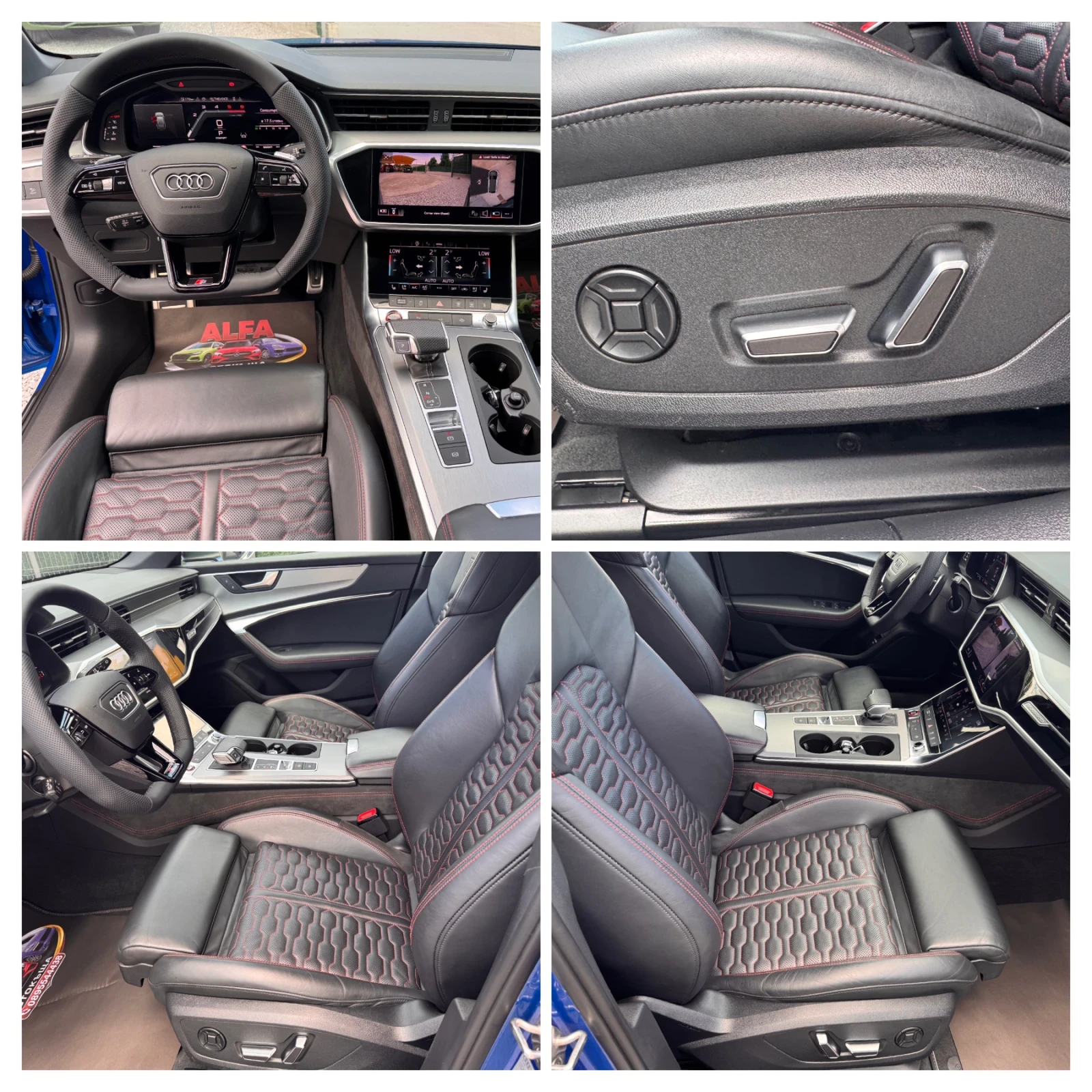 Audi S6 3.0d/344hp/12700km/ГАРАНЦИЯ-2г./BLACK EDITTION///, снимка 9 - Автомобили и джипове - 55433718