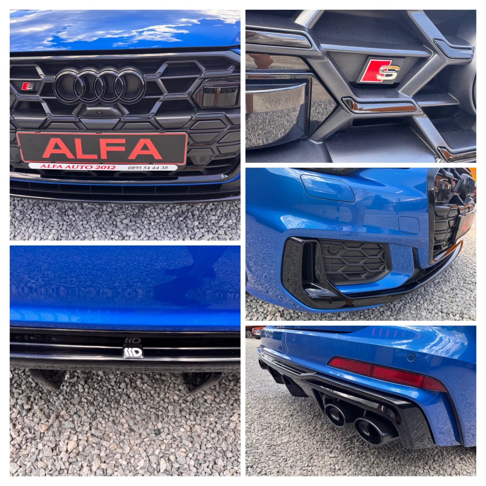 Audi S6 3.0d/344hp/12700km/ГАРАНЦИЯ-2г./BLACK EDITTION///, снимка 8 - Автомобили и джипове - 55433718