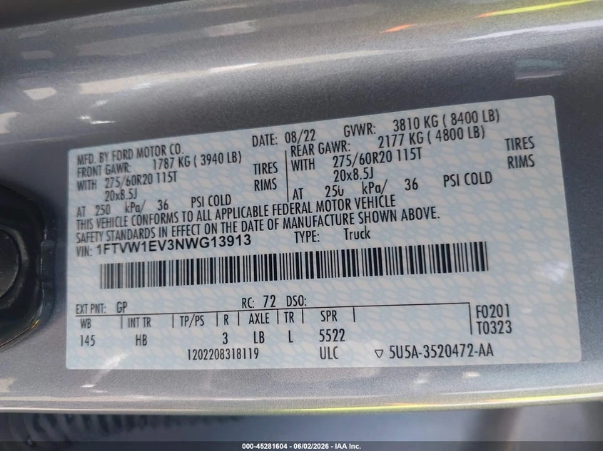 Ford F150 F-150 Lightning Lariat, снимка 9 - Автомобили и джипове - 54891598