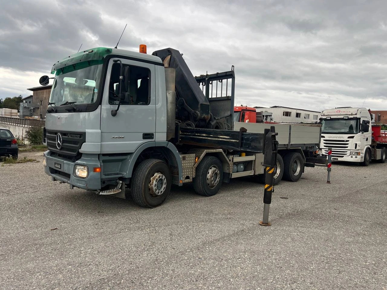 Mercedes-Benz Actros 3246 Hiab 422 EP-5 Дистанционно, снимка 8 - Камиони - 56175585
