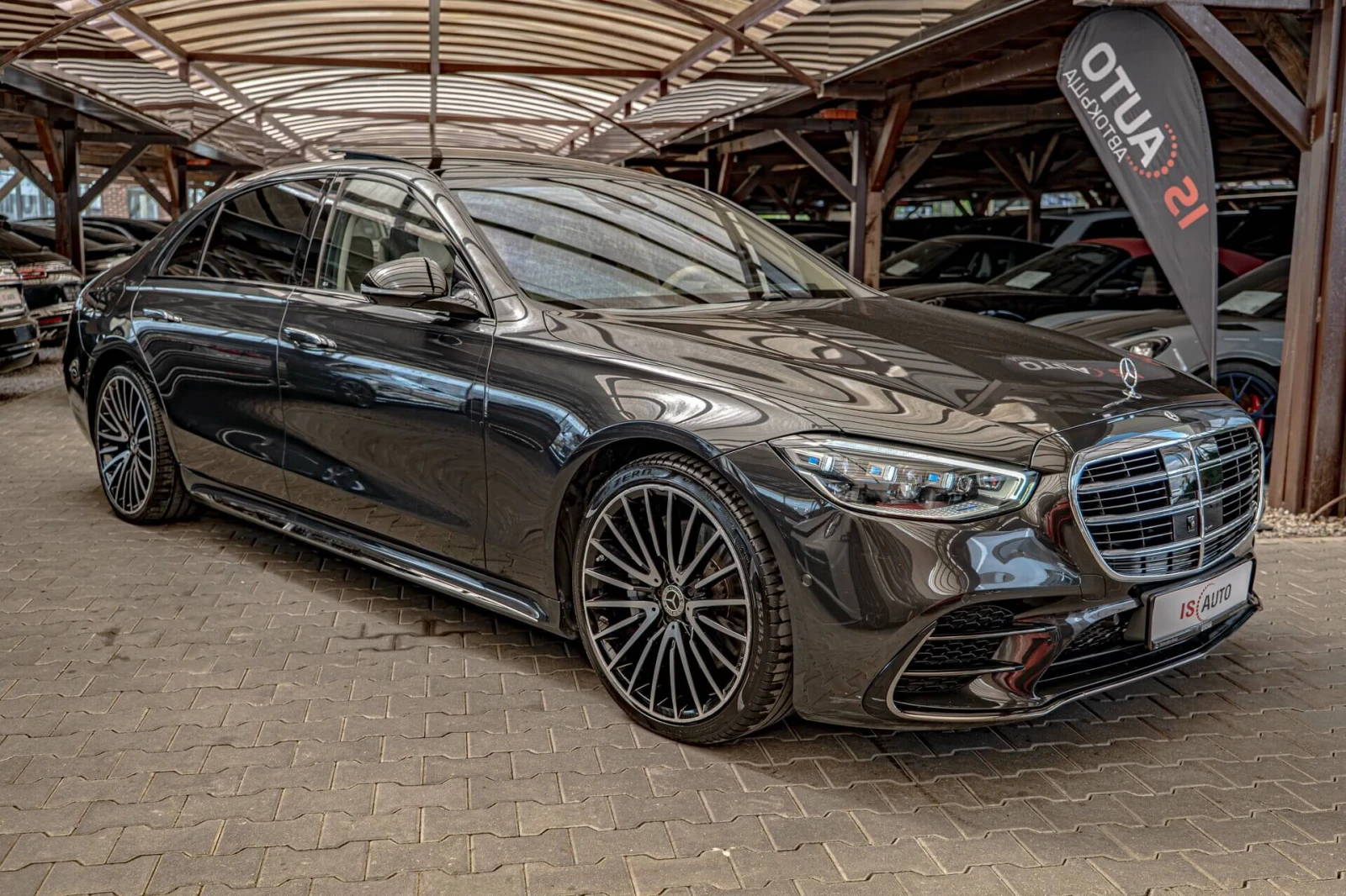 Mercedes-Benz S 580 AMG/Long/4M/RSE/HuD/Пано./Dist./Burm./Алкантар/Кам, снимка 3 - Автомобили и джипове - 55245524