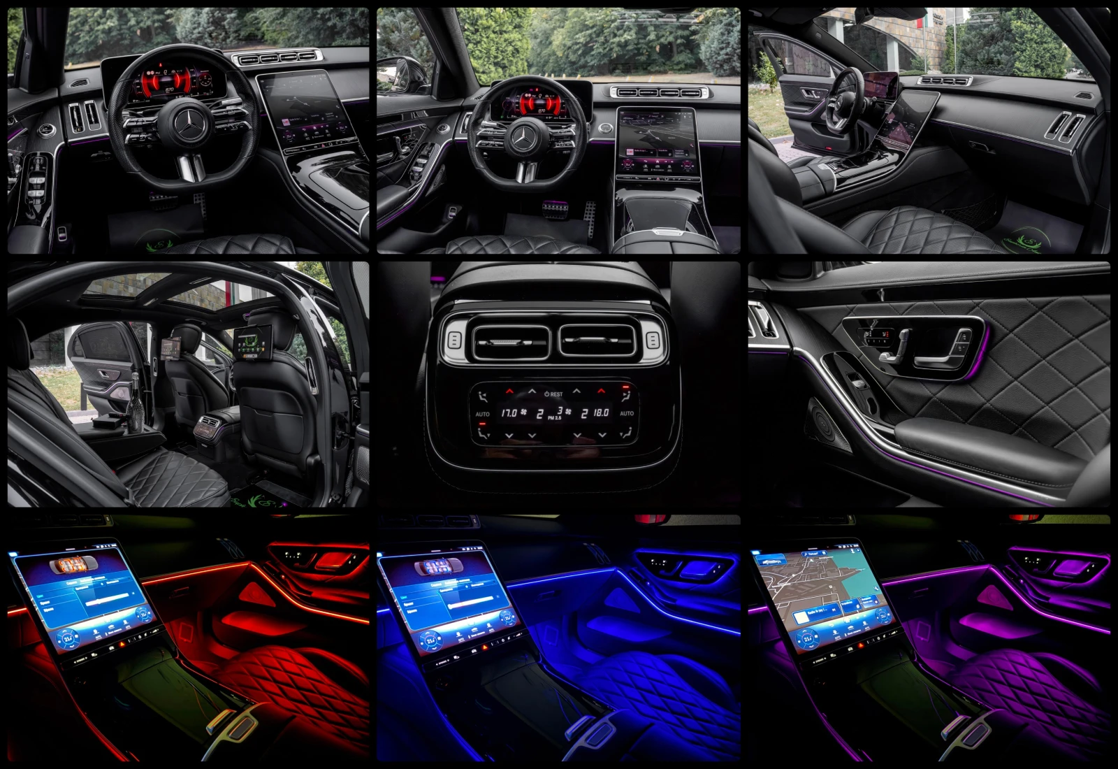 Mercedes-Benz S 350 d* 4MATIC* LONG* BRABUS* 3xTV* PANO, снимка 17 - Автомобили и джипове - 55755739